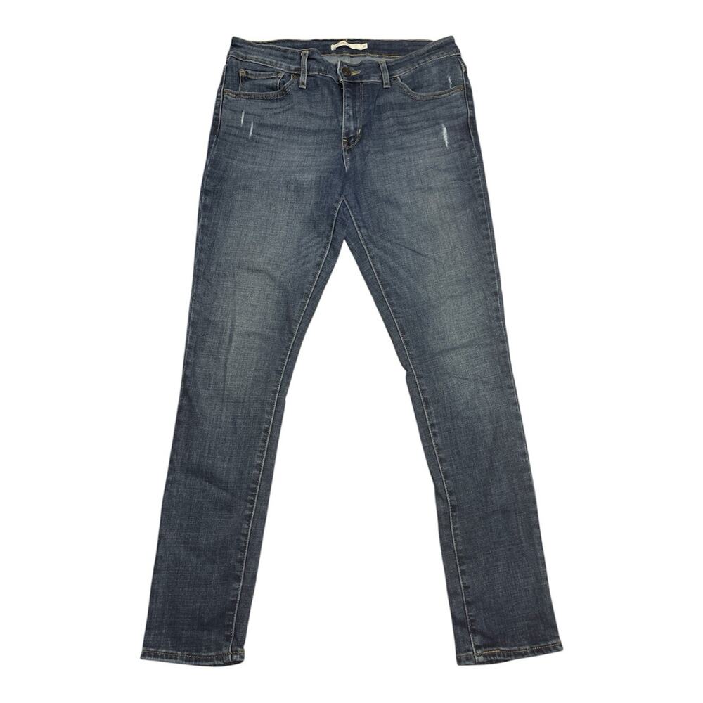 Levi's 711 Skinny Denim Blue Jeans Womens Size 31